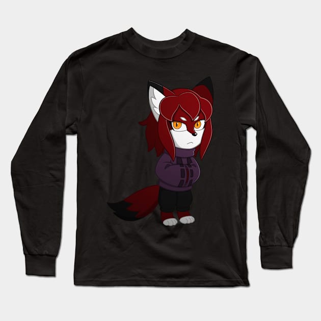 Wintery Rubi Chibi Long Sleeve T-Shirt by Firestorm Fox